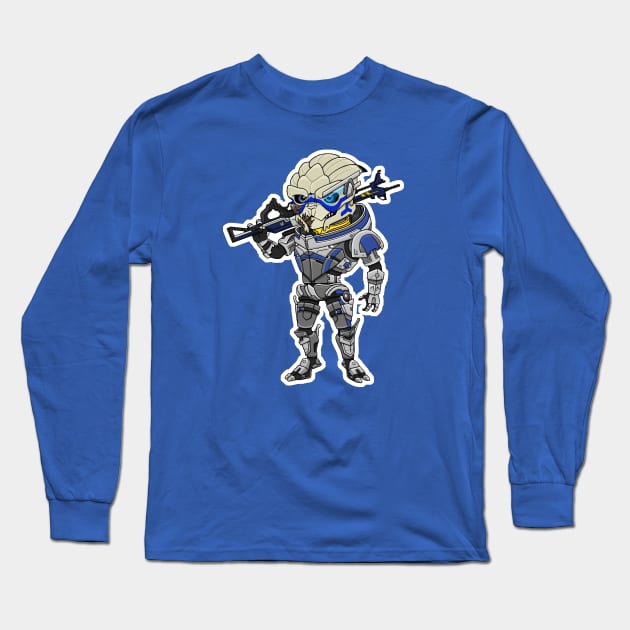 The Turian Long Sleeve T-Shirt by sushikittehh